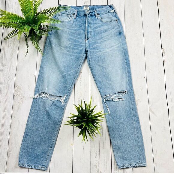 🇺🇸Citizens of Humanity Liya High Rise Classic Fit Crop Jeans - Picture 1 of 14